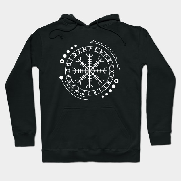 Helm of Awe - Aegishjalmur | Norse Pagan Symbol Hoodie by CelestialStudio